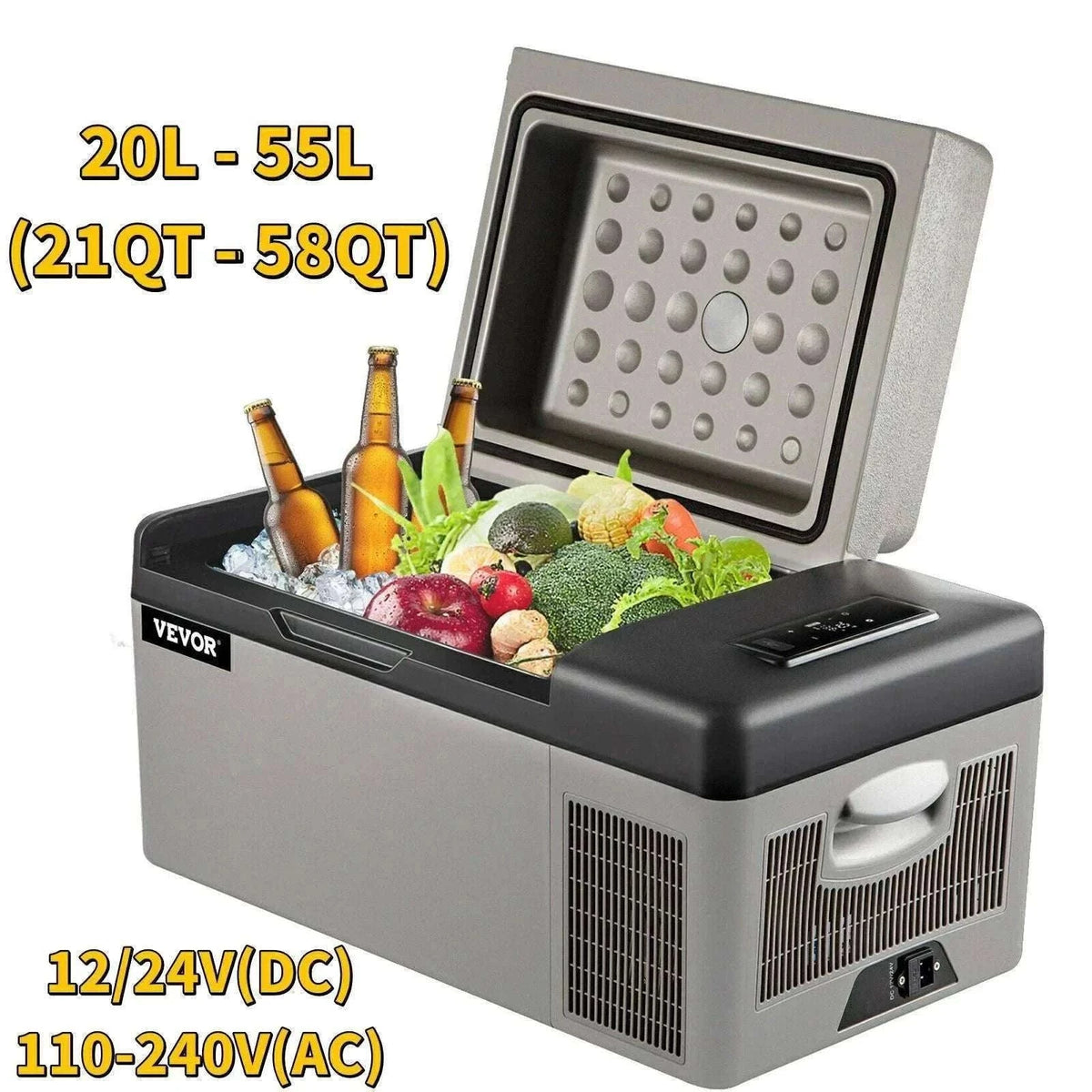 Portable Car Fridge Freezer 15L–55L Compressor Cooler for Travel-15L / spain