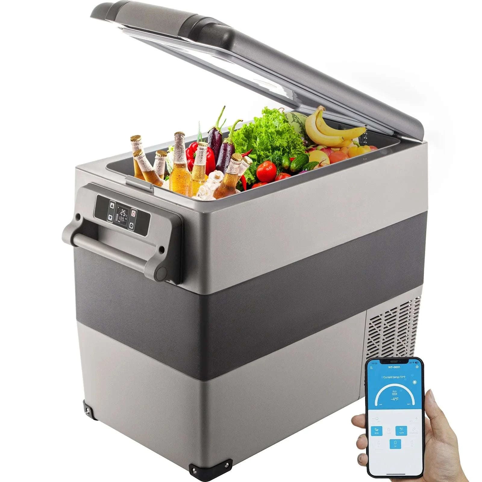 Portable Car Fridge Freezer 15L–55L Electric Cooler 12V/24V & AC-55L / United States
