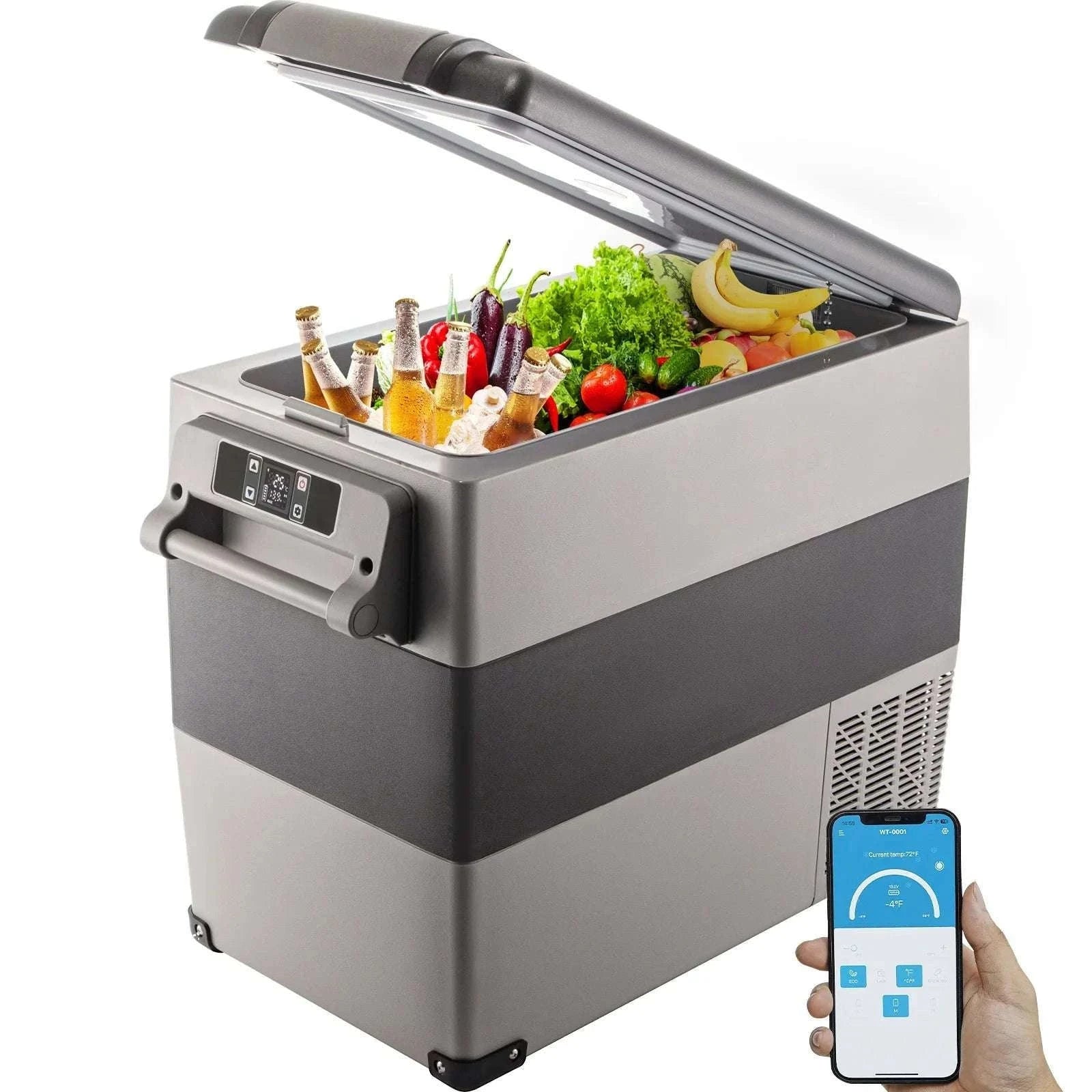 Portable Car Fridge Freezer 15L–55L Electric Cooler 12V/24V & AC-55L / United States