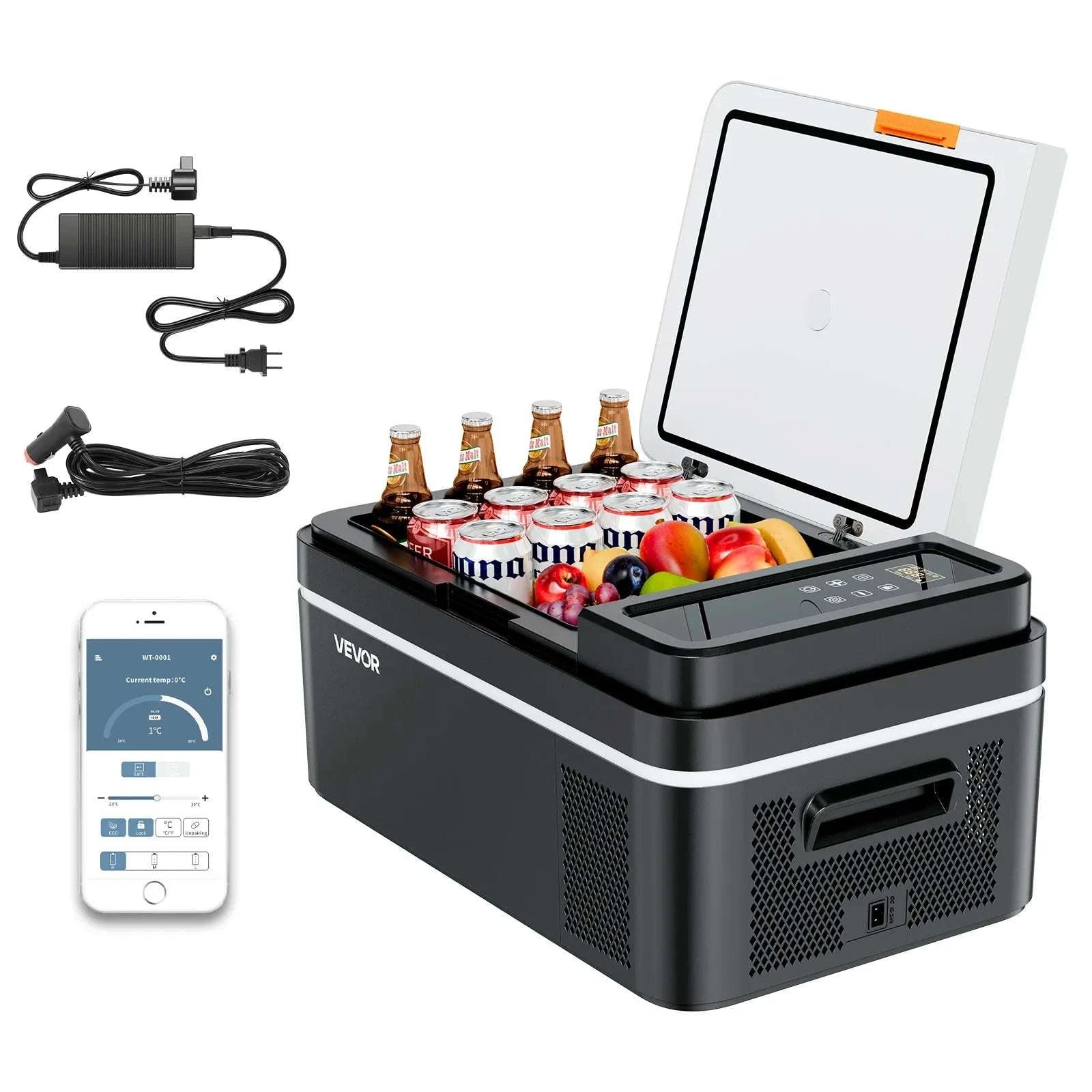 Portable Car Fridge Freezer 15L–55L Electric Cooler 12V/24V & AC-55L / United States