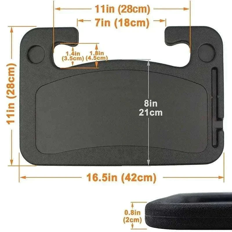 Portable Car Laptop Desk Mount Stand for Work and Meals-Small