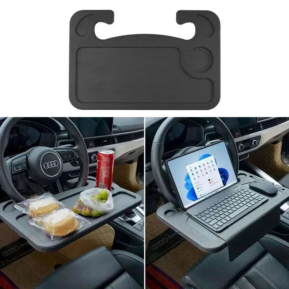 Portable Car Laptop Desk Mount Stand for Work and Meals-Small