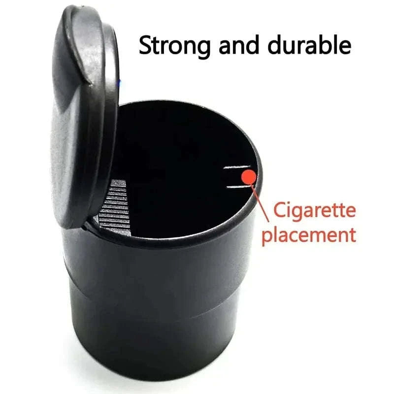 Portable Car LED Ashtray and Garbage Storage Cup-