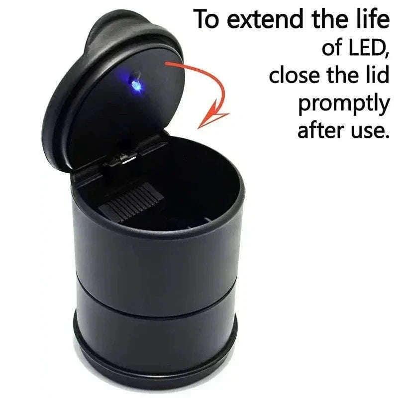 Portable Car LED Ashtray and Garbage Storage Cup-Without LED light
