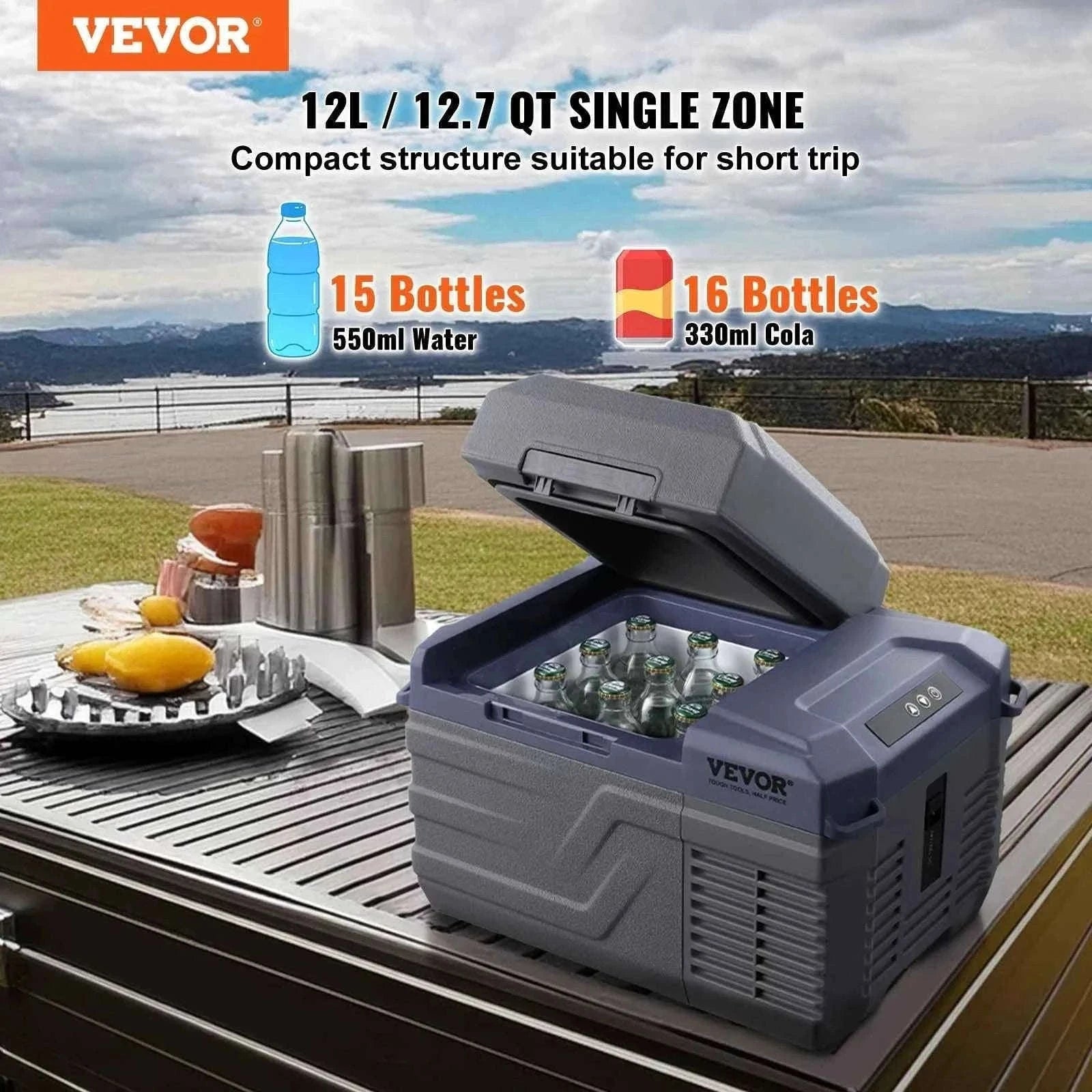 Portable Car Refrigerator 12L with Bluetooth Control-NLS45 DZDT / Germany