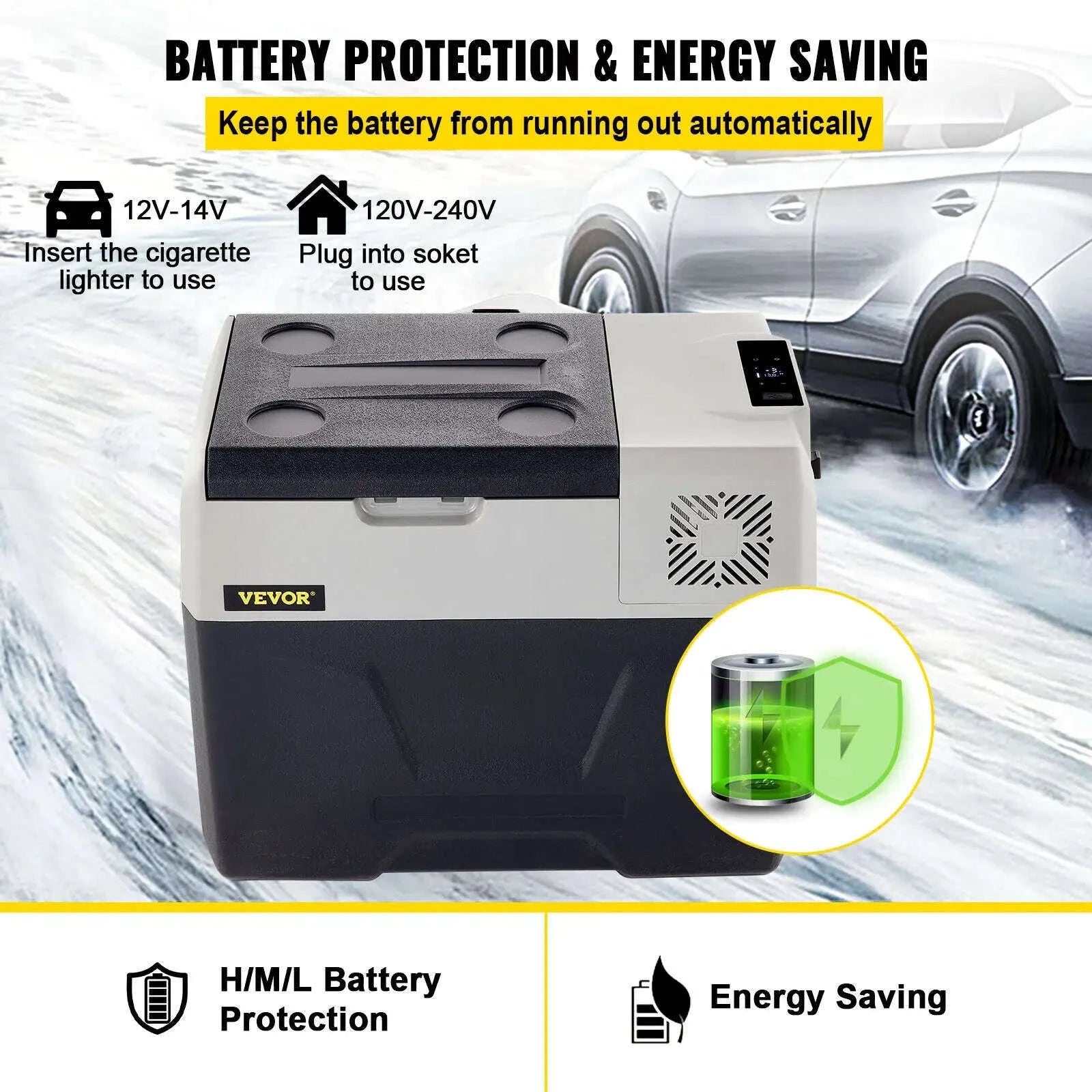 Portable Car Refrigerator 30L 40L 50L 220V-32Qt 30L / france