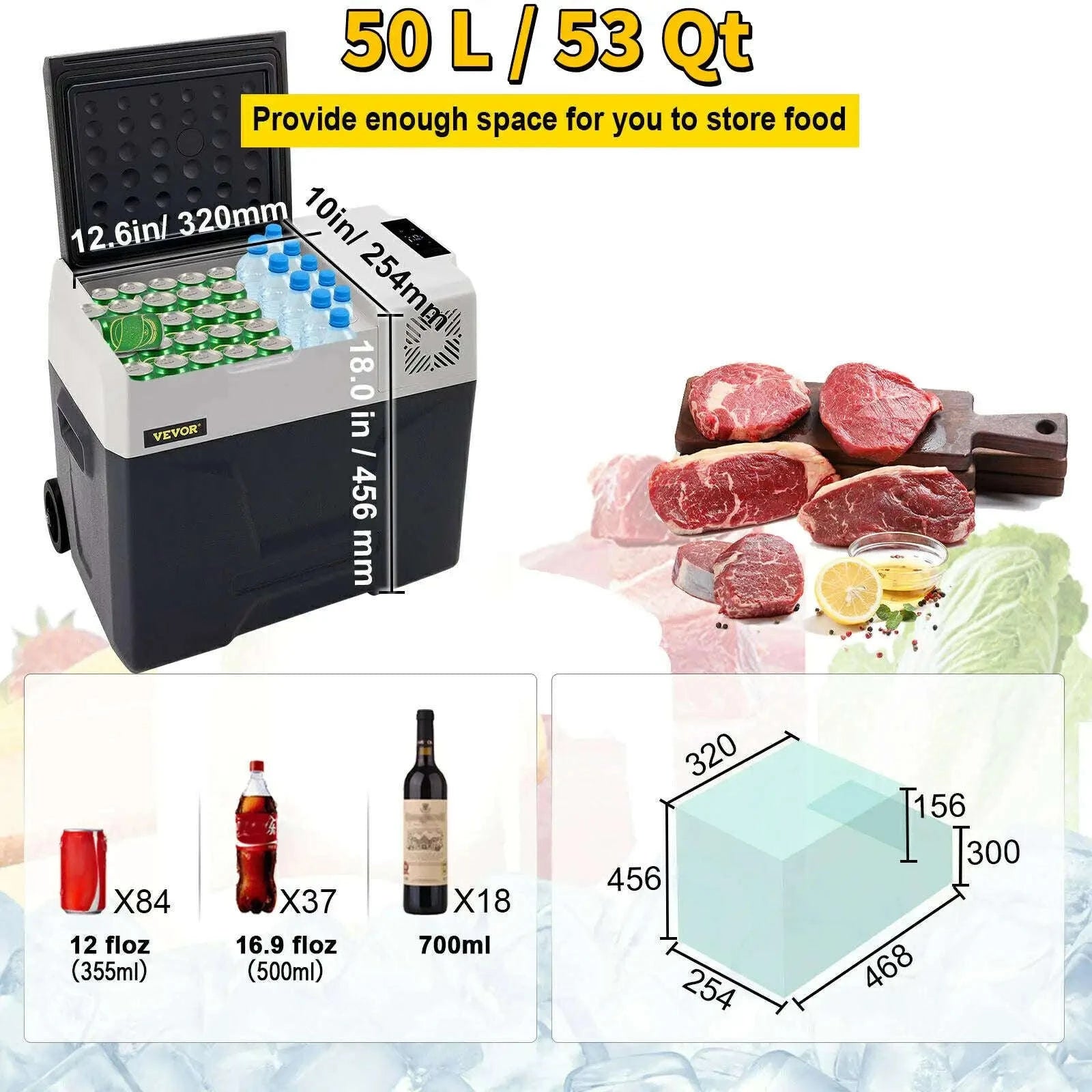 Portable Car Refrigerator 30L 40L 50L 220V-32Qt 30L / france