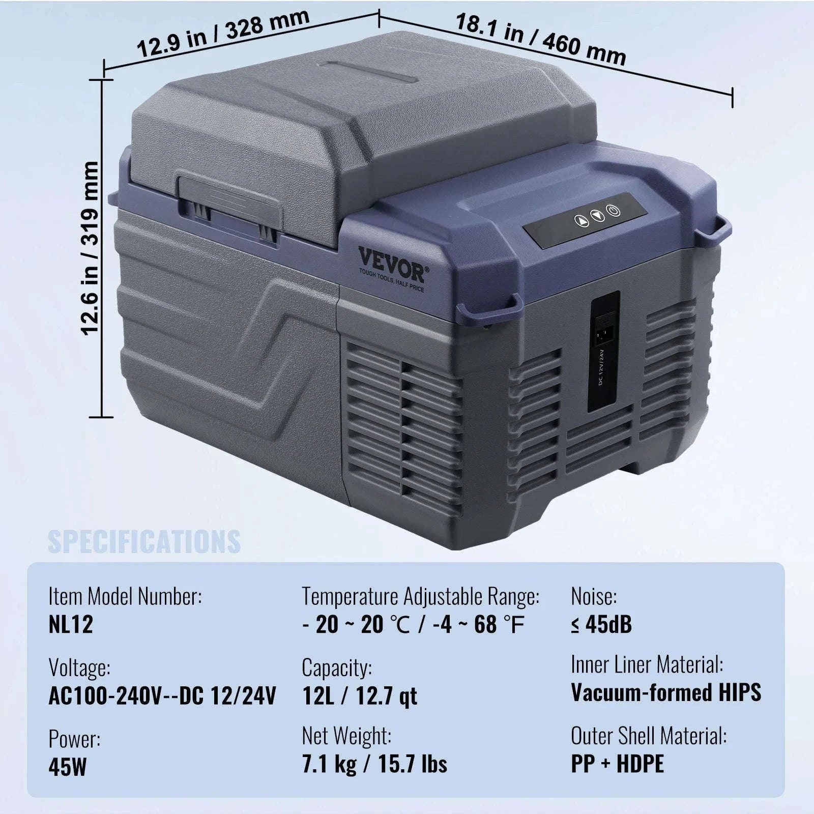 Portable Car Refrigerator 8L to 75L Single and Dual Zone-NLS45 / france