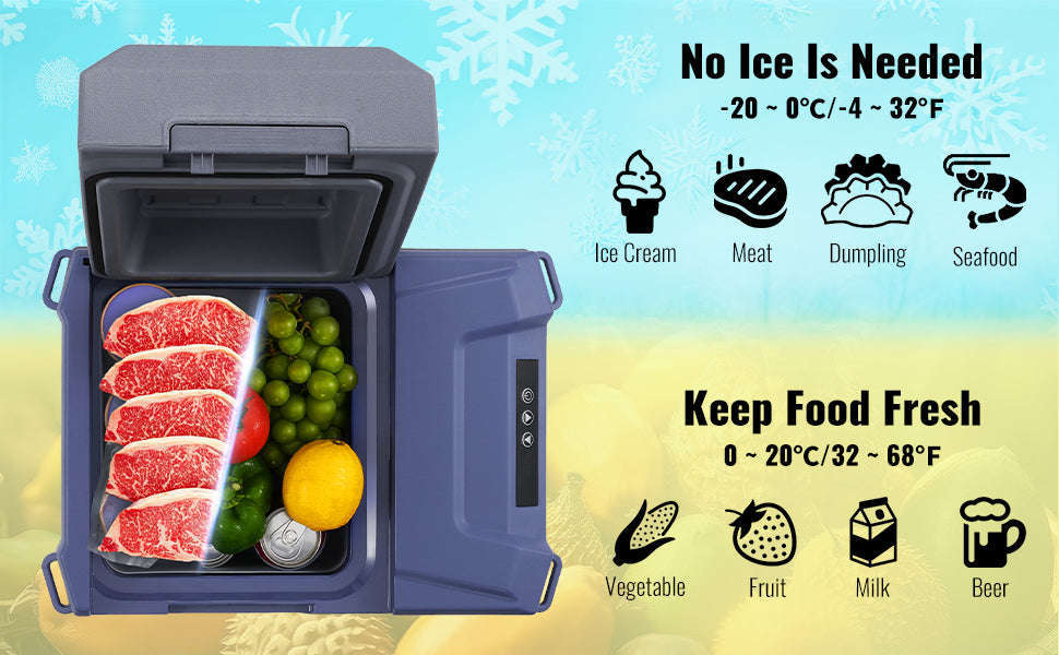 Portable Car Refrigerator 8L to 75L Single and Dual Zone-NLS45 / france