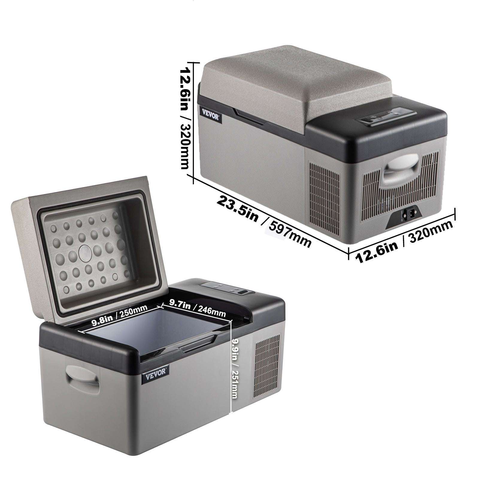 Portable Car Refrigerator Freezer with Compressor Cooling-45L / United States