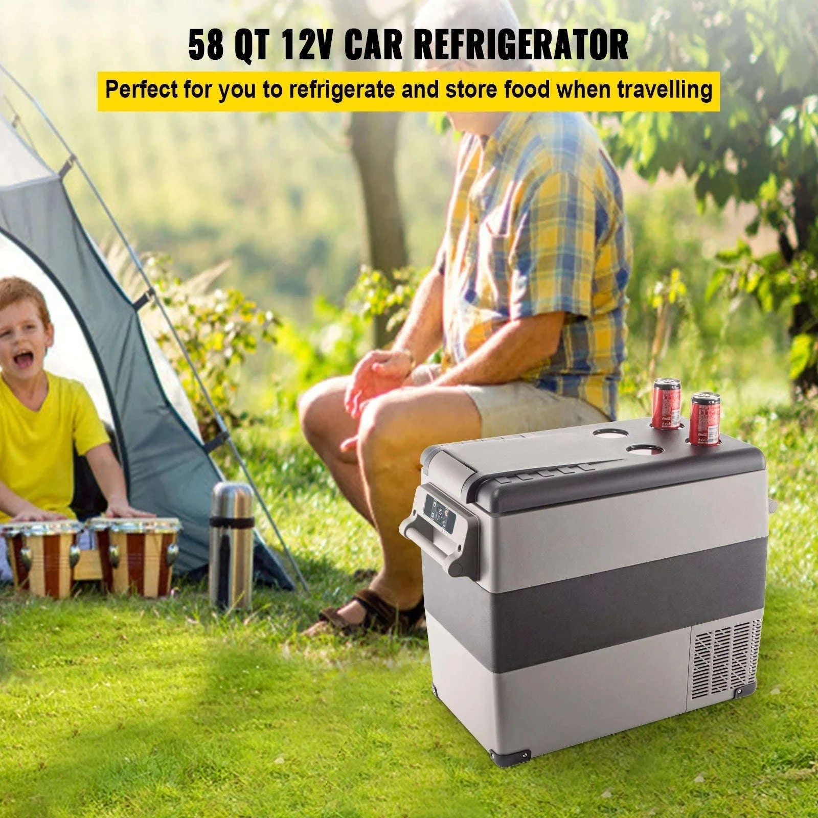 Portable Car Refrigerator Freezer with Compressor Cooling-45L / United States