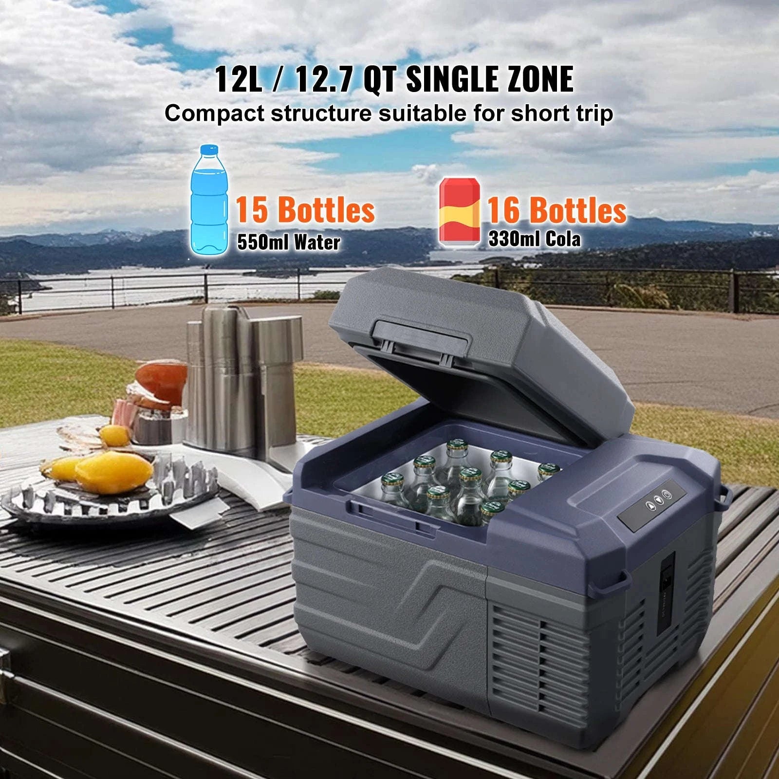 Portable Car Refrigerator with Single or Dual Zone and Bluetooth Control-C75 STC / Canada