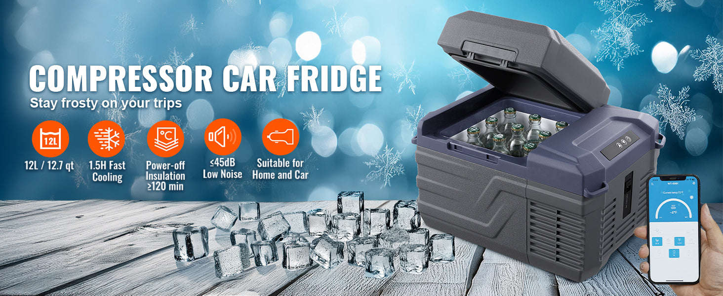 Portable Car Refrigerator with Single or Dual Zone and Bluetooth Control-C75 STC / Canada