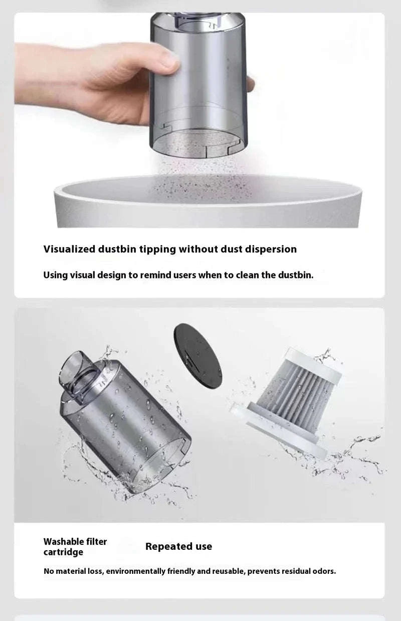 Portable Car Vacuum Cleaner-black