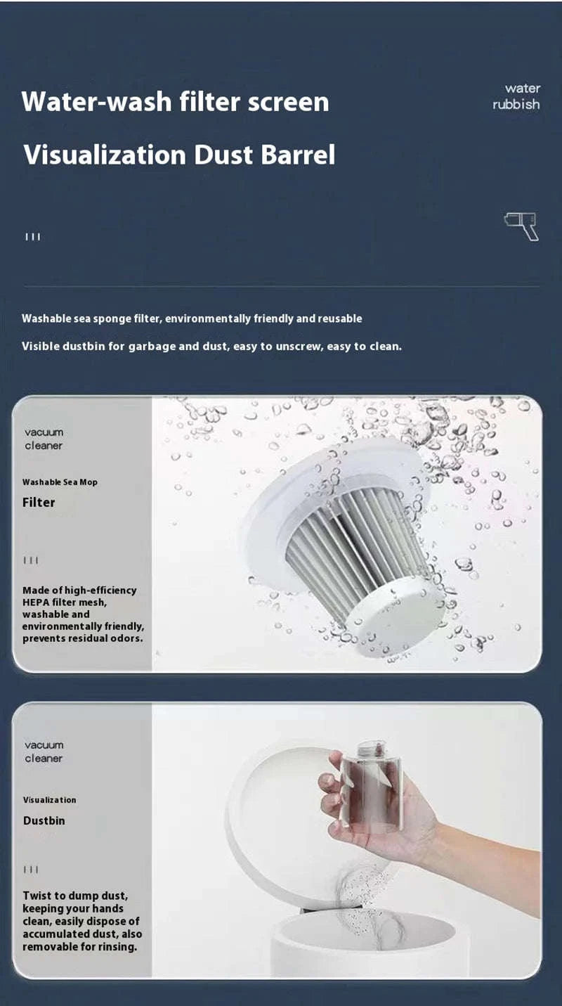 Portable Car Vacuum Cleaner-black