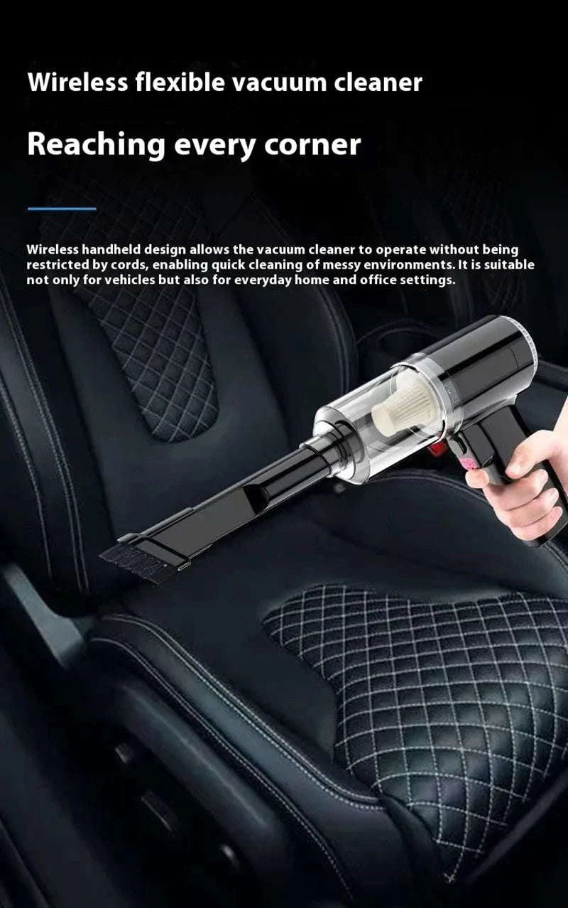 Portable Car Vacuum Cleaner-black