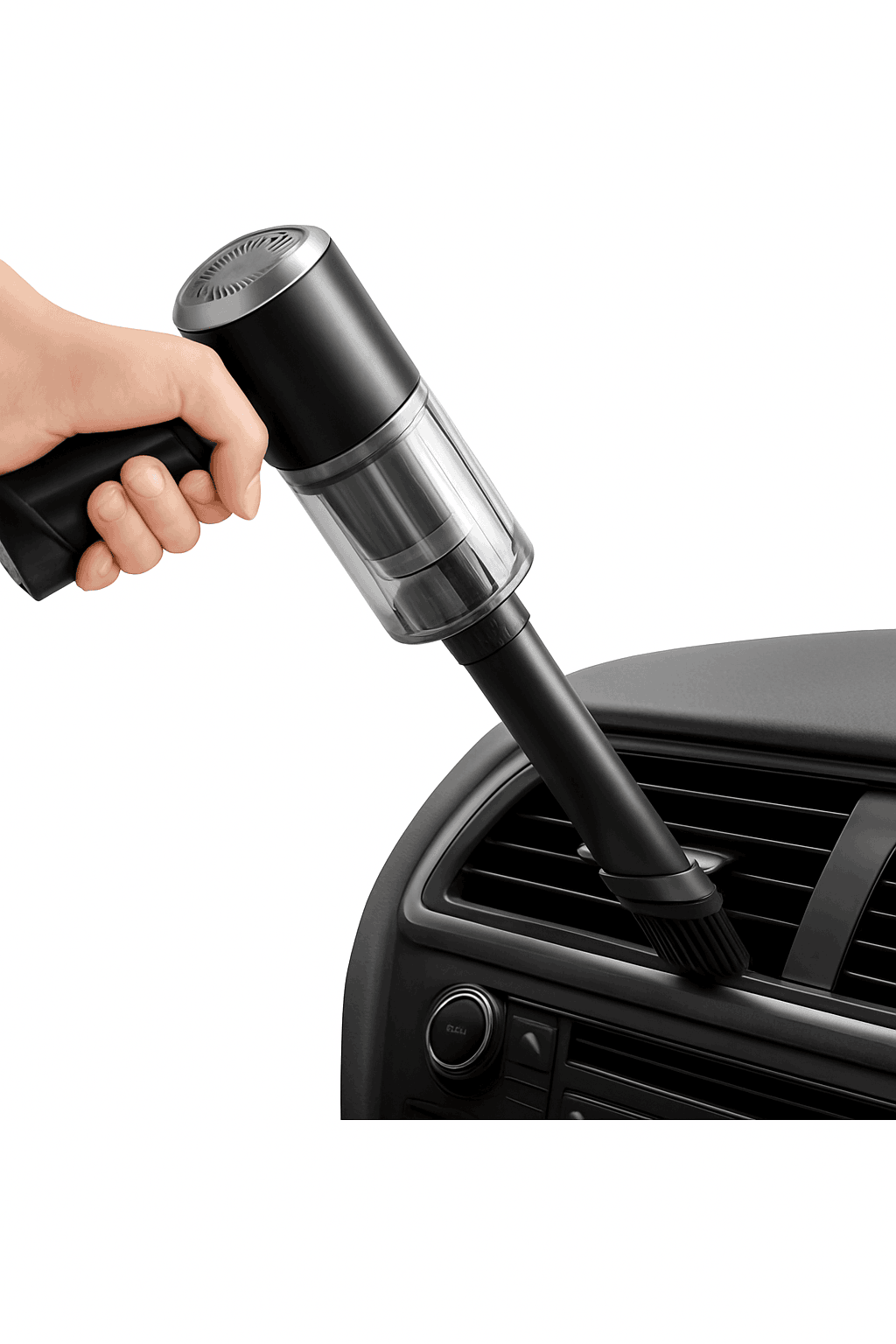 Portable Car Vacuum Cleaner for Fast Car and Office Cleanups-black