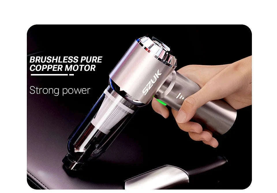 Portable Car Vacuum Cleaner with Strong Suction and Cordless Use-Max Red 2hapa