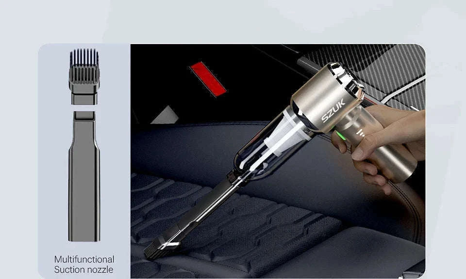 Portable Car Vacuum Cleaner with Strong Suction and Cordless Use-Max Red 2hapa