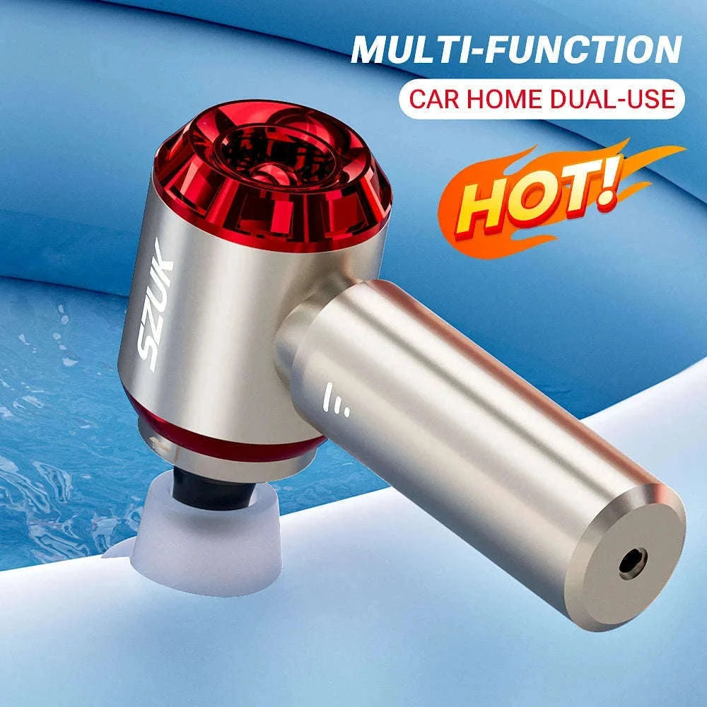 Portable Car Vacuum Cleaner with Strong Suction and Cordless Use-Max Red 2hapa