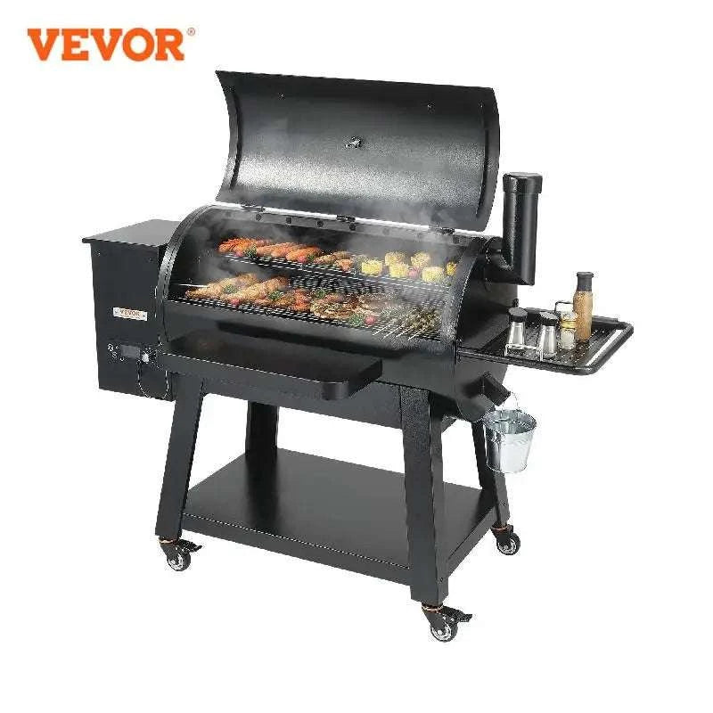 Portable Charcoal Grill Smoker with Cart, Cover & Temperature Control-62inch / United States