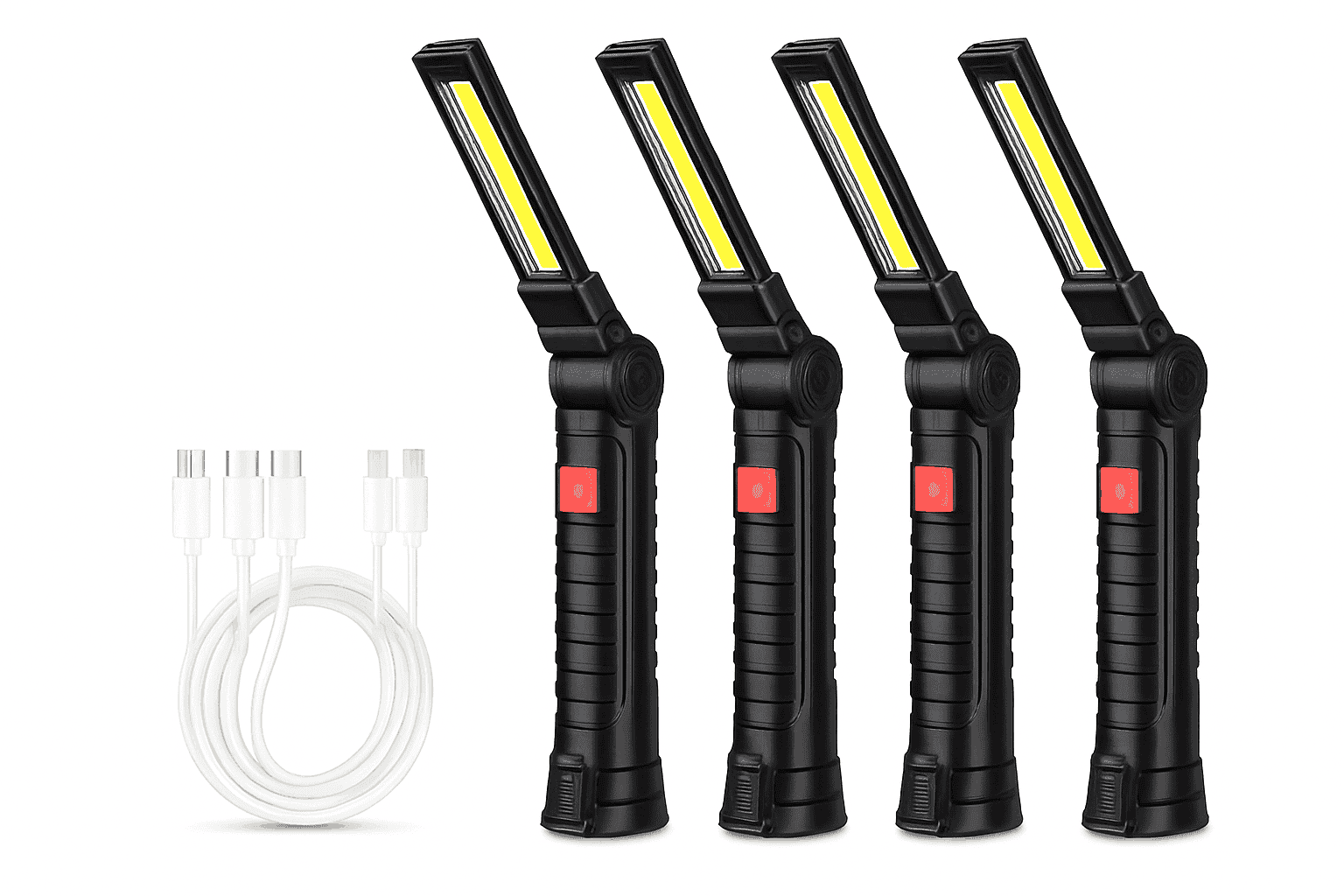 Portable COB LED Flashlight USB Rechargeable Work Light-W51 Small 3pcs