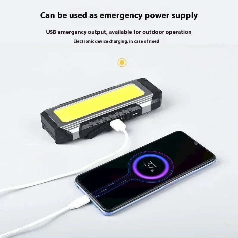 Portable COB Work Light with Magnet – 4000mAh LED Torch-KXK586