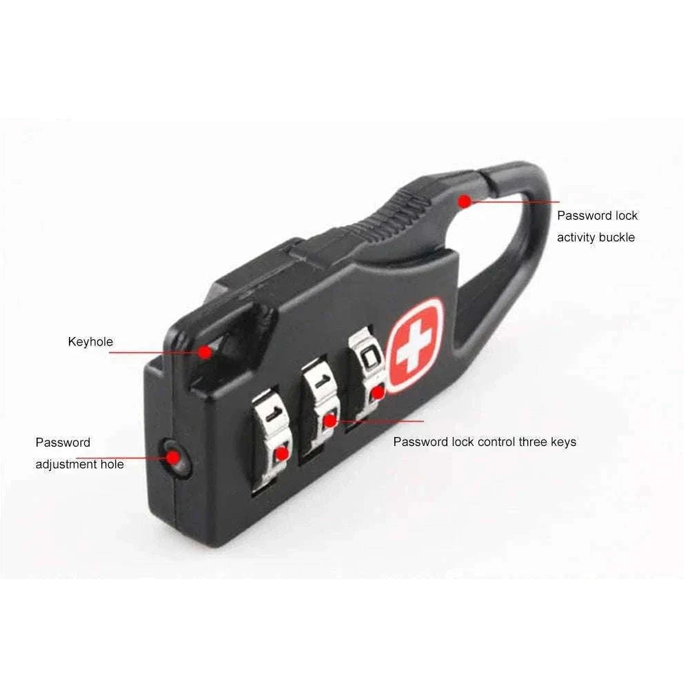 Portable Combination Code Lock for Bags and Travel Gear-3PCS
