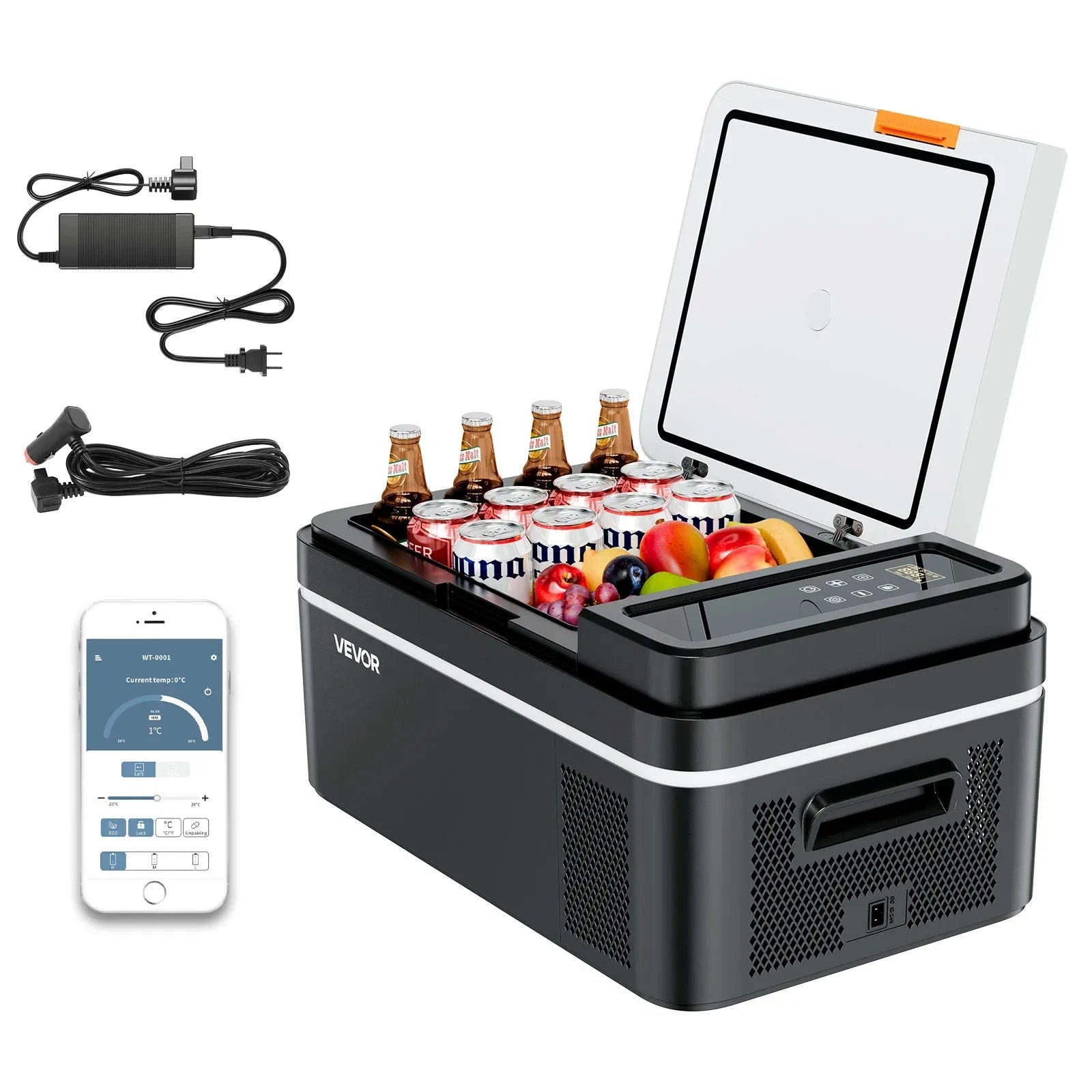Portable Compressor Cooler 15L-55L 12V/24V DC 110-240V AC-22L NEW / Germany