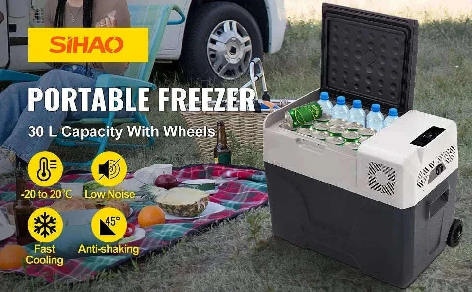 Portable Compressor Refrigerator Freezer 15L, 12/24V & 100-240V-40L / CZECH REPUBLIC