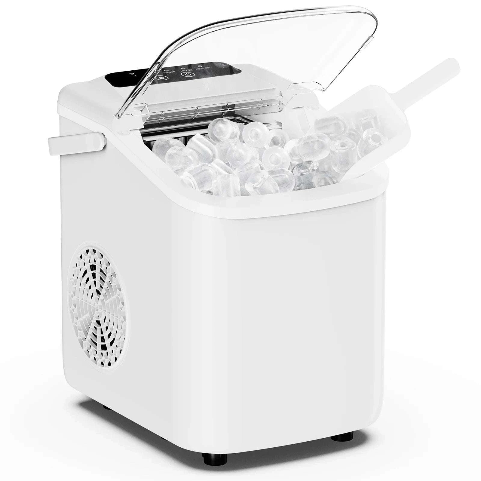 Portable Countertop Ice Maker – 9 Cubes in 6 Minutes, 26lb Daily-Pink / United States