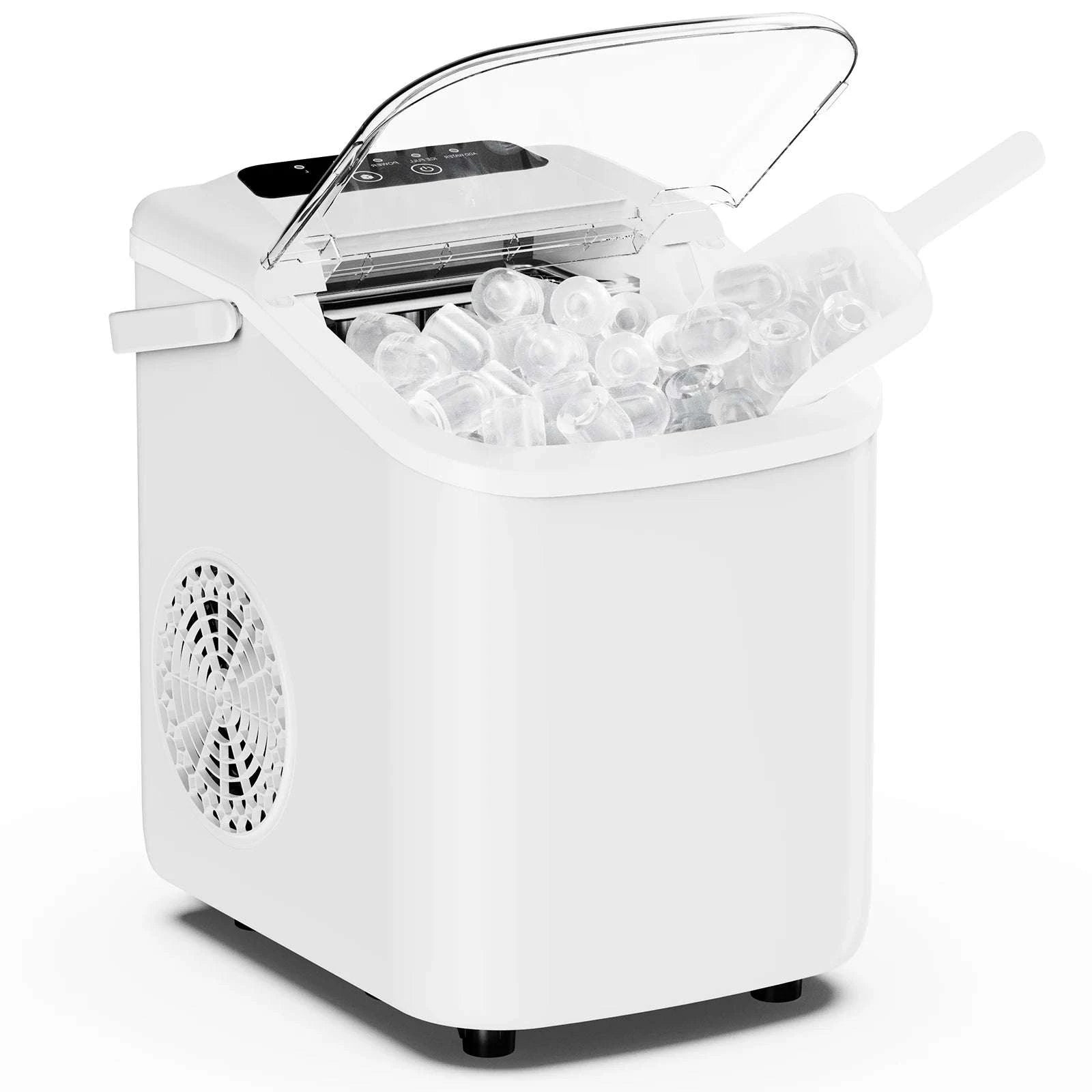 Portable Countertop Ice Maker – 9 Cubes in 6 Minutes, 26lb Daily-Pink / United States