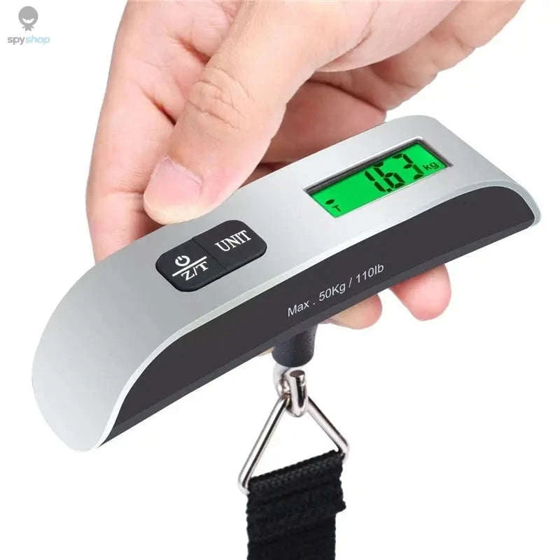 Portable Digital Luggage Scale – 50kg Precision Travel Weight Checker-Webbing belt
