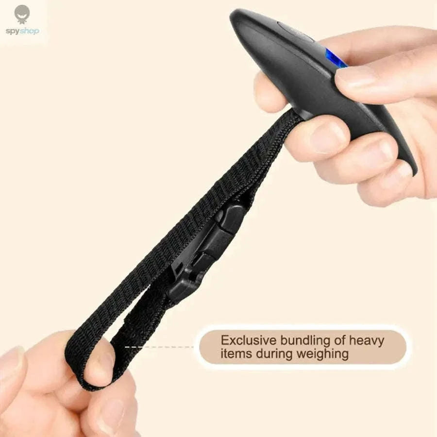 Portable Digital Luggage Scale for Airline Weight Checks-black