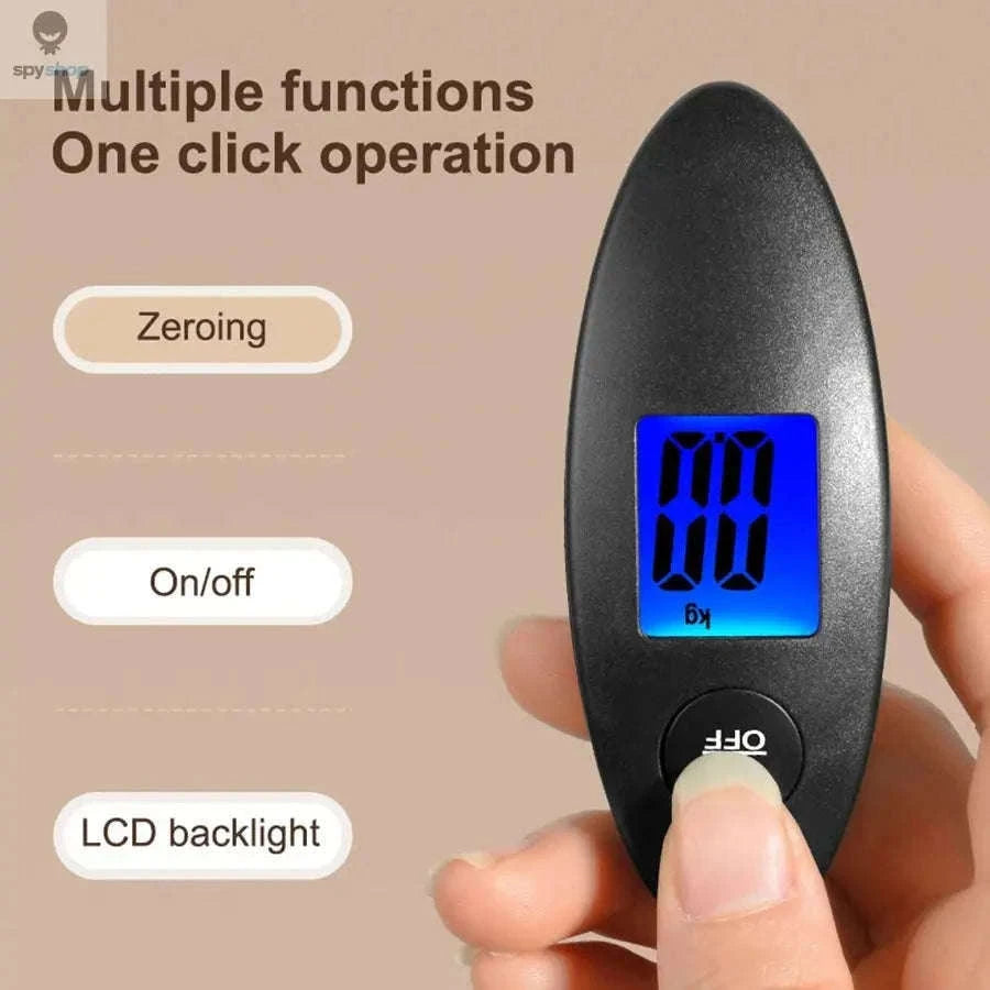 Portable Digital Luggage Scale for Airline Weight Checks-black