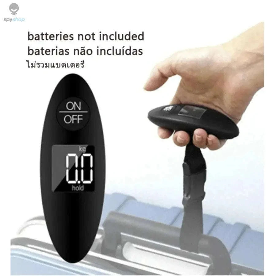 Portable Digital Luggage Scale for Airline Weight Checks-black