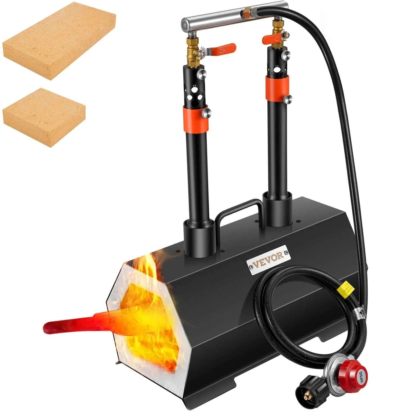 Portable Double Burner Propane Forge for Knife Making-2 Burners / United States