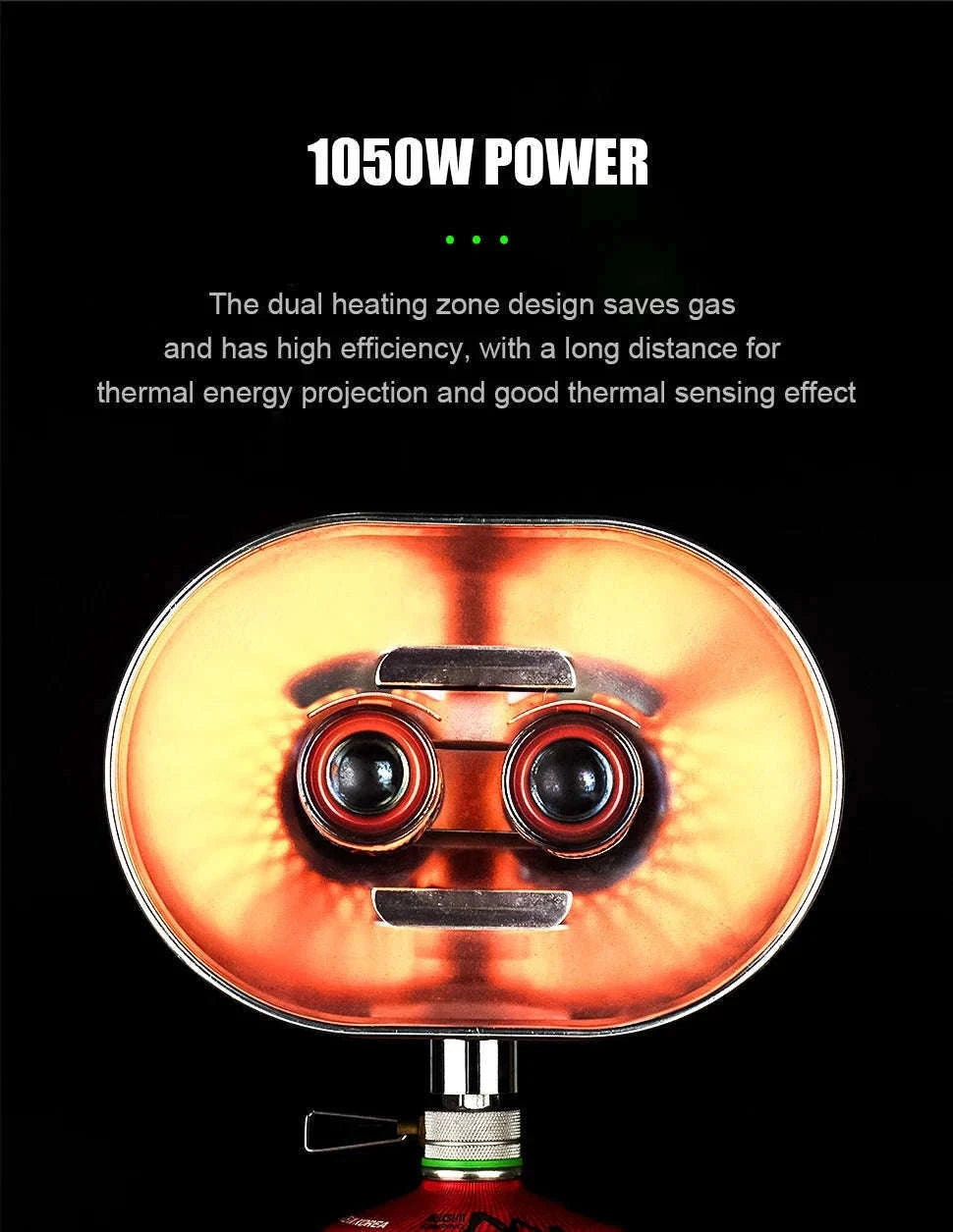 Portable Double Head Infrared Gas Heater for Camping-BRS-H22