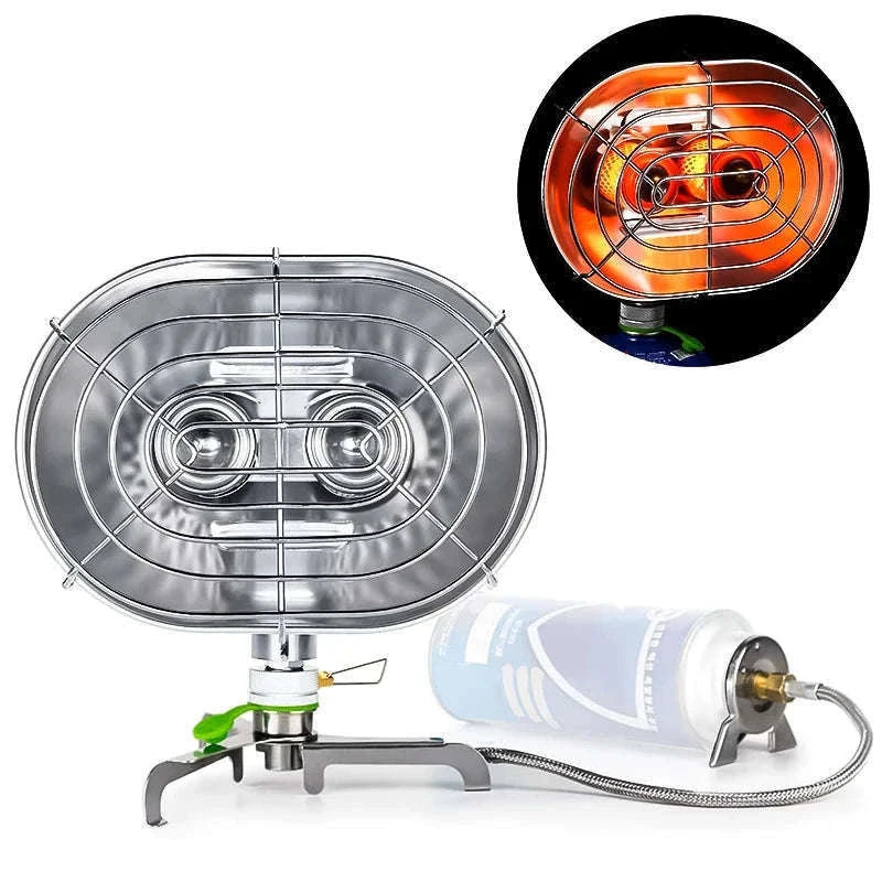 Portable Double Head Infrared Gas Heater for Camping-BRS-H22