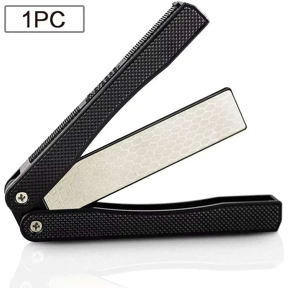 Portable Double-Sided Diamond Knife Sharpener-Orange