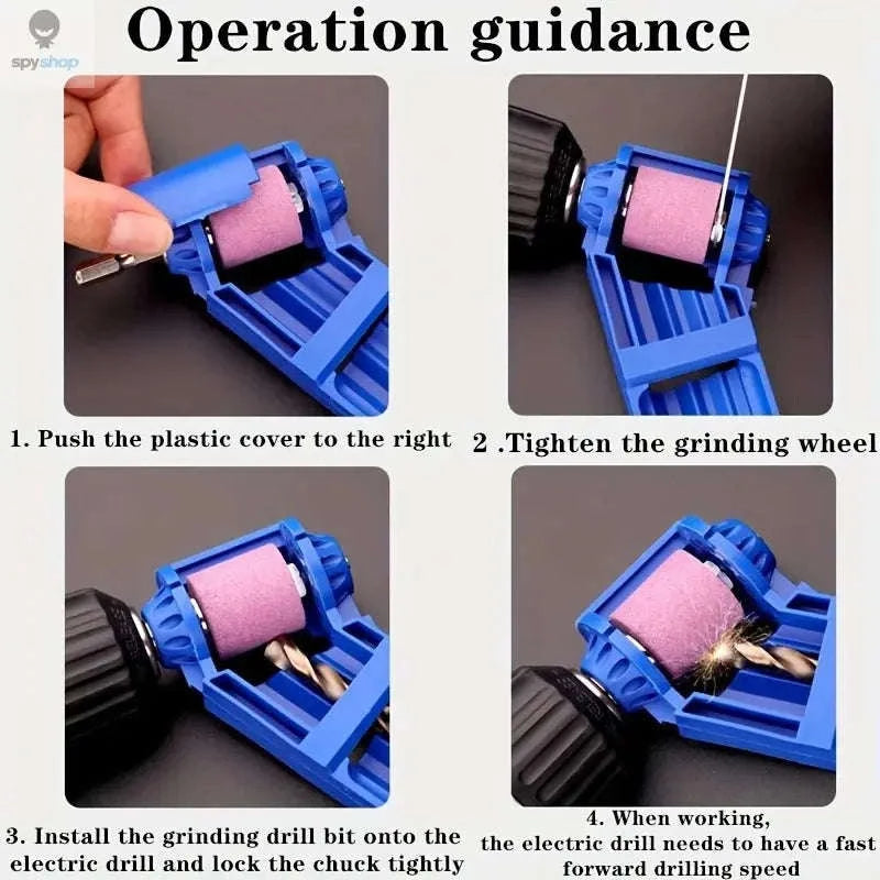 Portable Drill Bit Sharpener-Blue