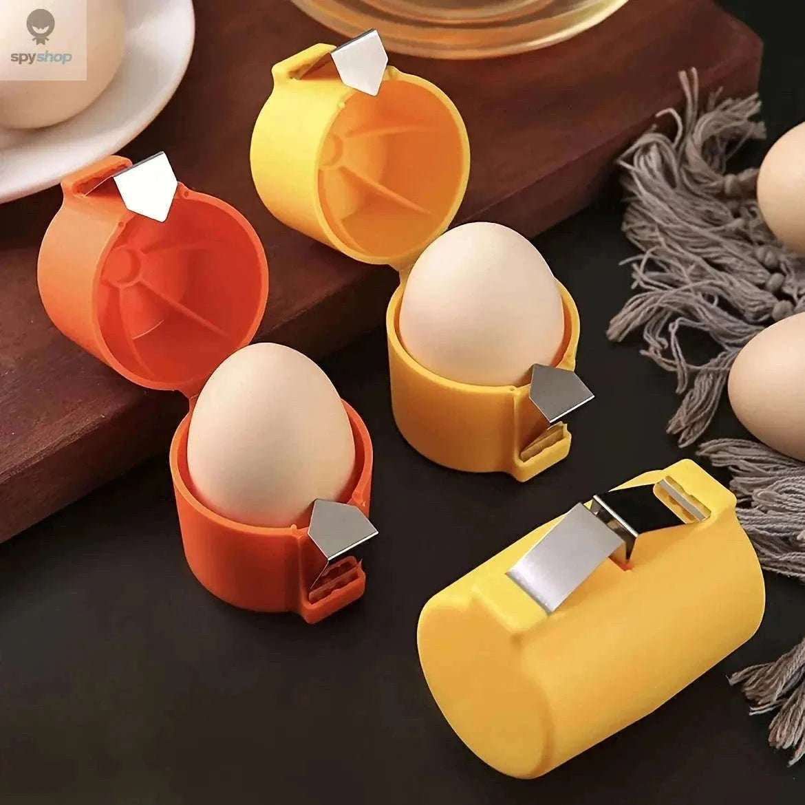 Portable Egg Opening Machine for Clean, Controlled Egg Prep-Yellow