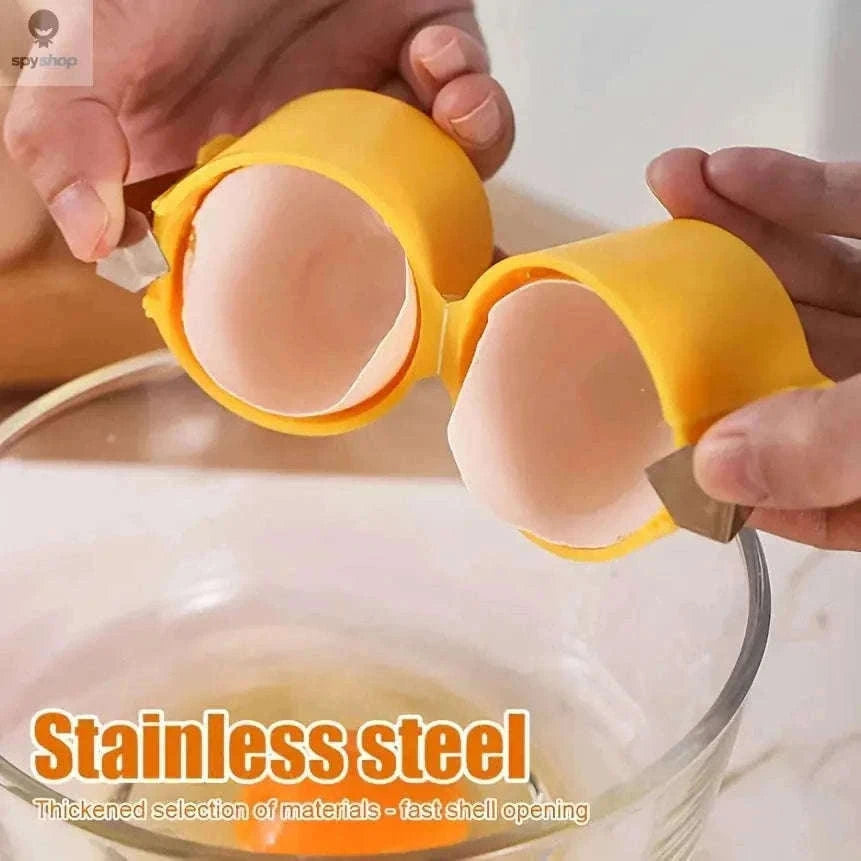 Portable Egg Opening Machine for Clean, Controlled Egg Prep-Yellow