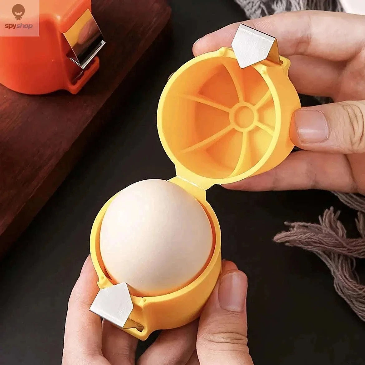 Portable Egg Opening Machine for Clean, Controlled Egg Prep-Yellow