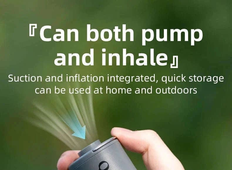 Portable Electric Air Pump with Type-C Charging for Outdoor Use-VOLCANO2-WT