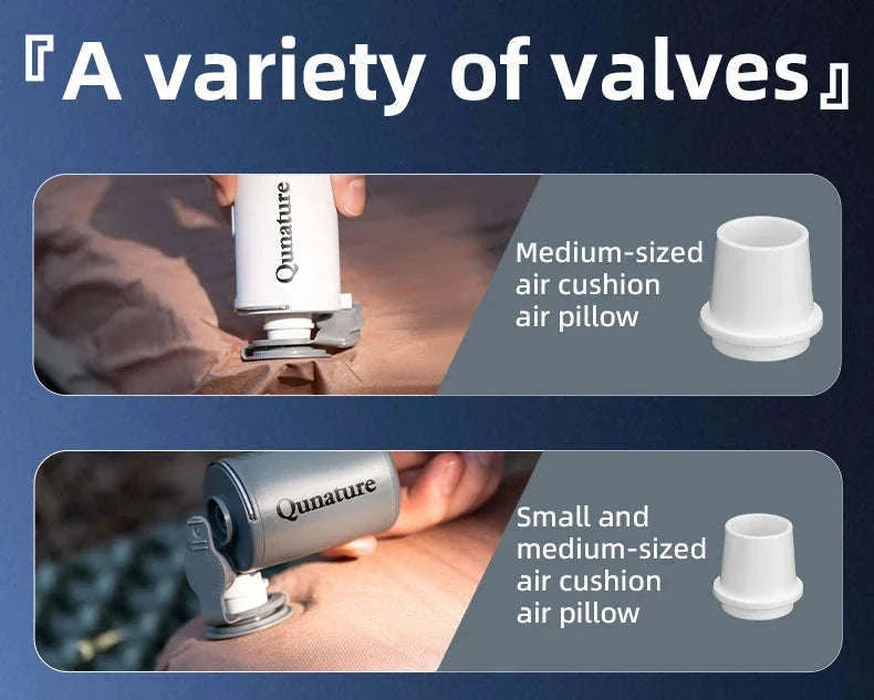 Portable Electric Air Pump with Type-C Charging for Outdoor Use-VOLCANO2-WT