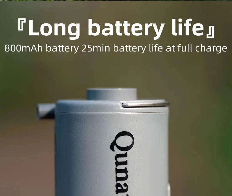 Portable Electric Air Pump with Type-C Charging for Outdoor Use-VOLCANO2-WT