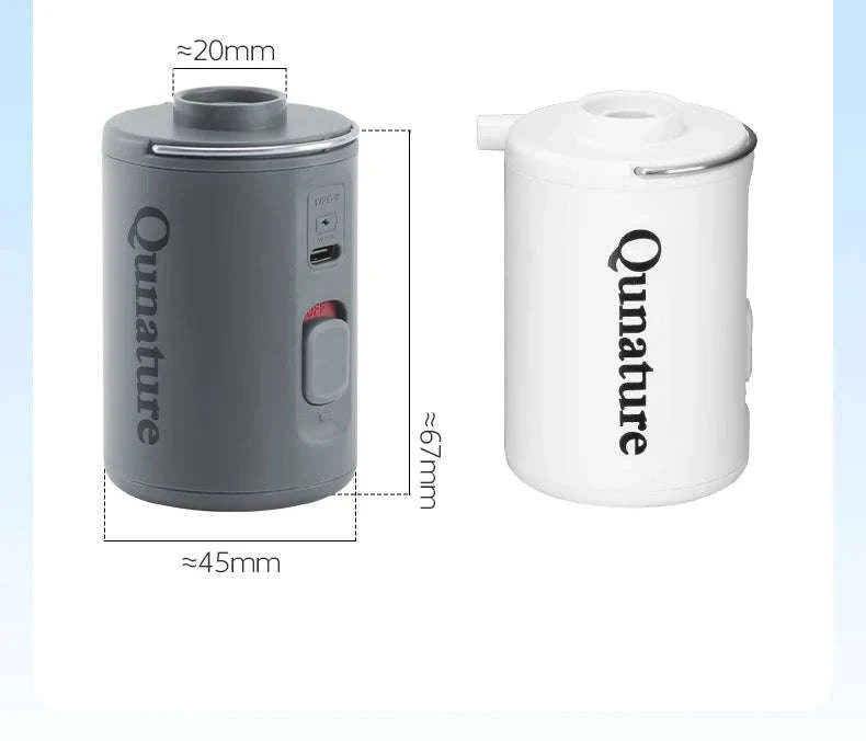 Portable Electric Air Pump with Type-C Charging for Outdoor Use-VOLCANO2-WT