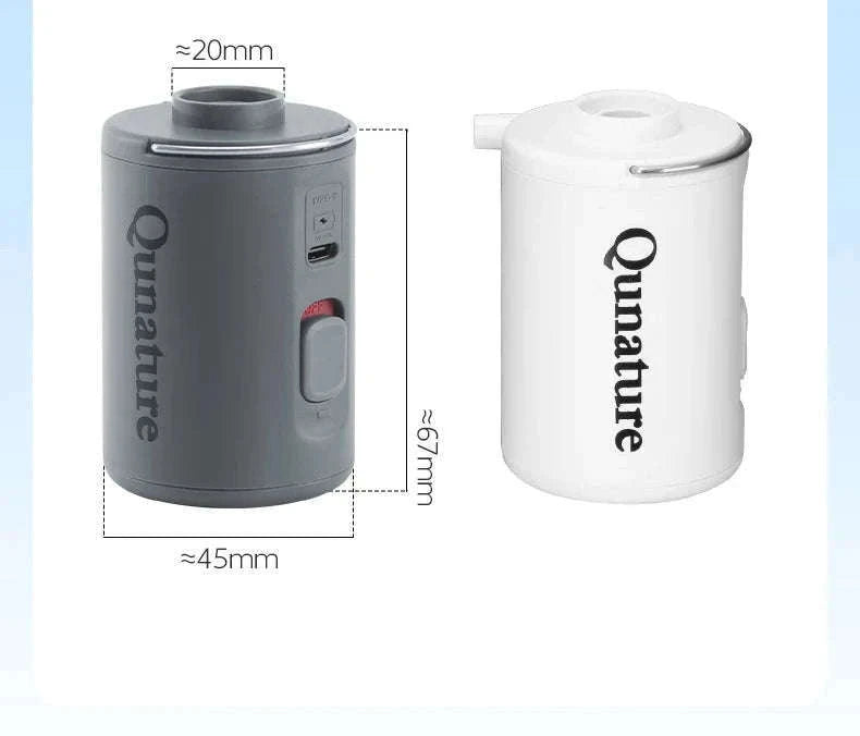 Portable Electric Air Pump with Type-C Charging for Outdoor Use-VOLCANO2-WT