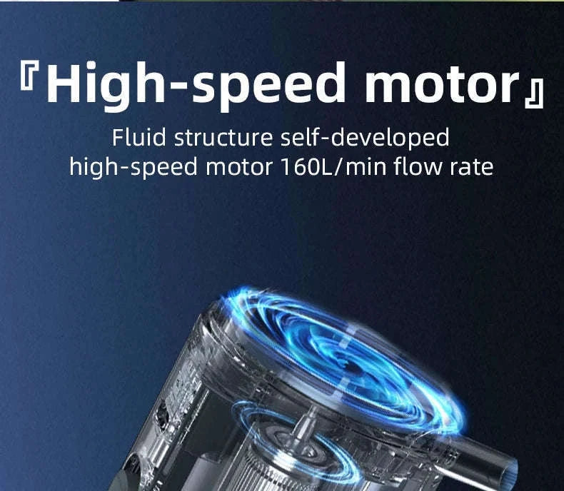 Portable Electric Air Pump with Type-C Charging for Outdoor Use-VOLCANO2-WT